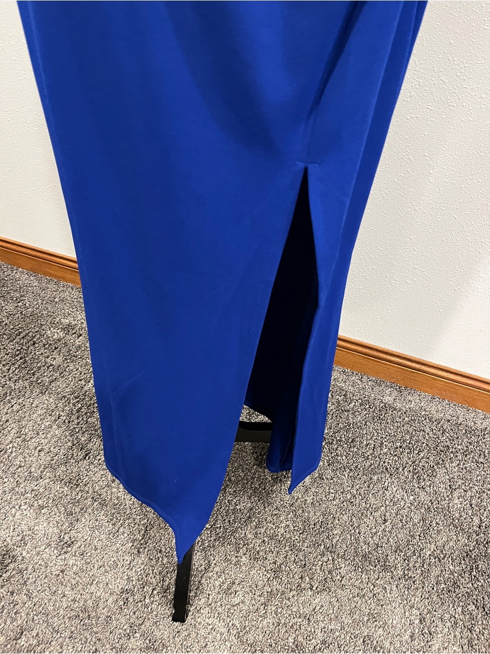 Sleeveless V-Neck Royal Blue Evening maxi Dress size large - Picture 4 of 14